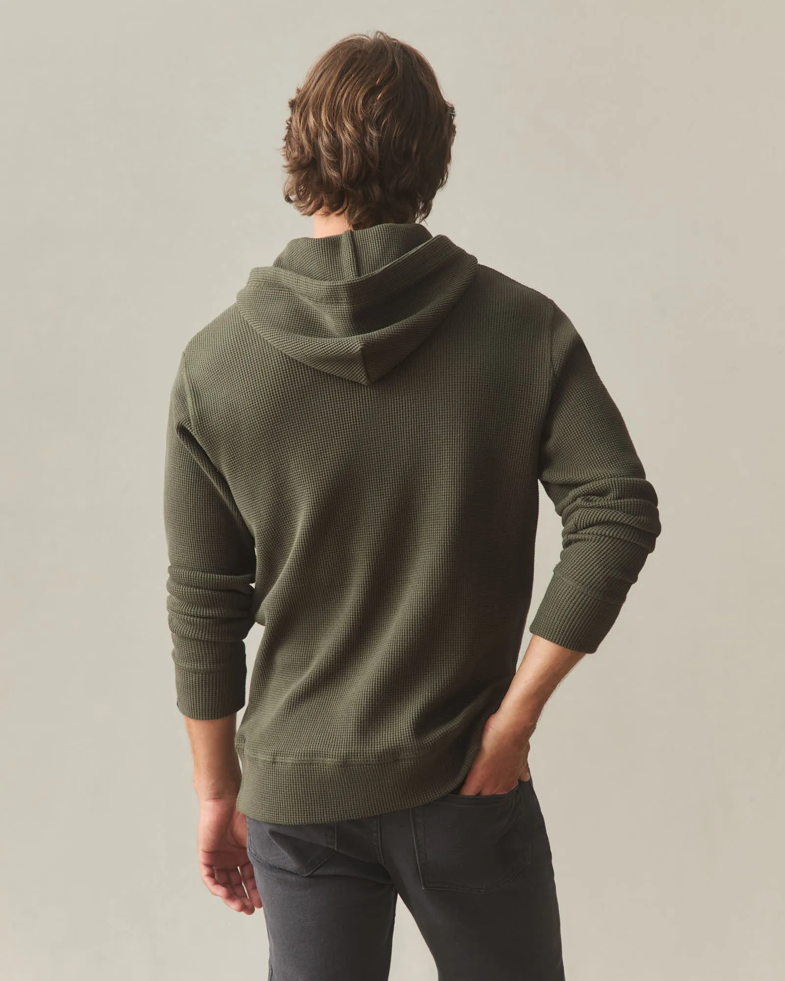 Men's Summit Waffle Pullover - Loden sold by American Giant product image thumbnail 2