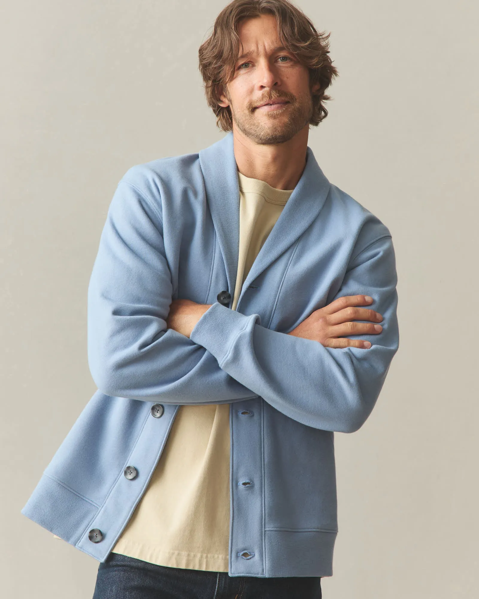 Men's Shawl Collar Cardigan - Infinity sold by American Giant product image thumbnail 3
