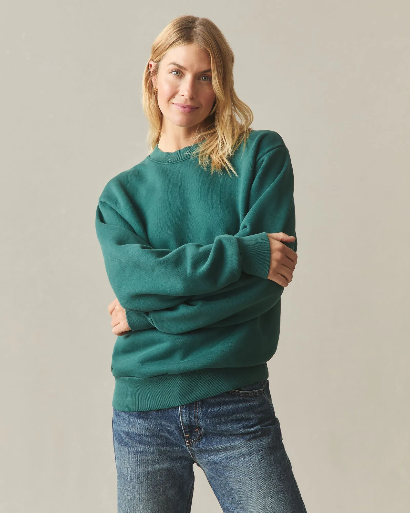 Unisex American Vintage Crew Sweatshirt - Washed Botanical Garden sold by American Giant product image thumbnail 3