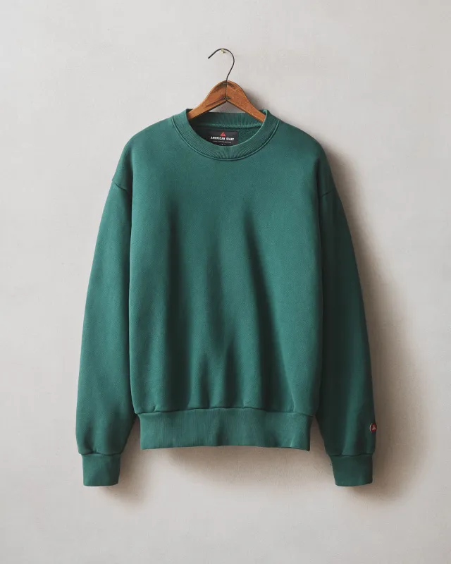 Unisex American Vintage Crew Sweatshirt - Washed Botanical Garden sold by American Giant