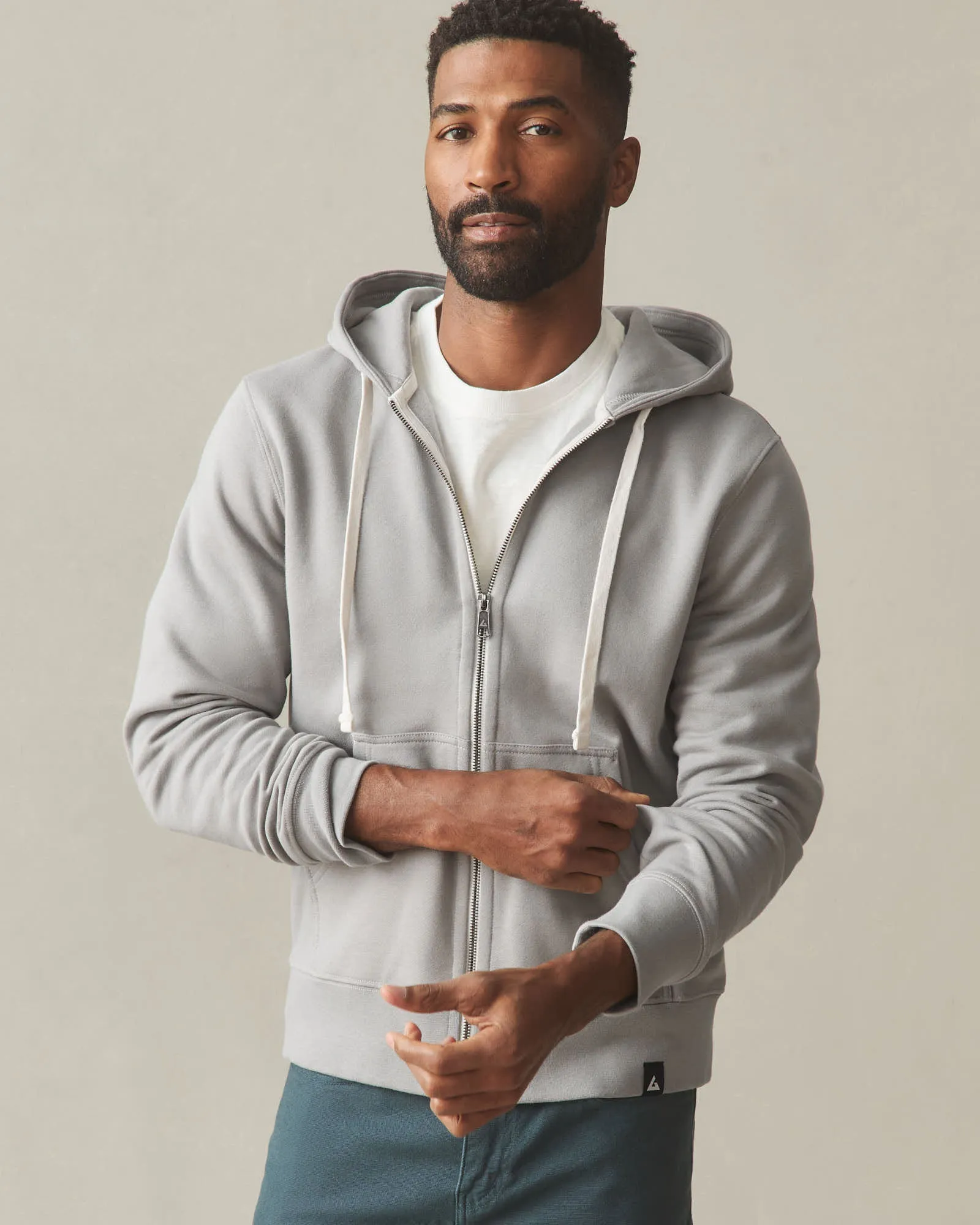 Men's Midweight Full Zip - Sharkskin sold by American Giant product image thumbnail 2