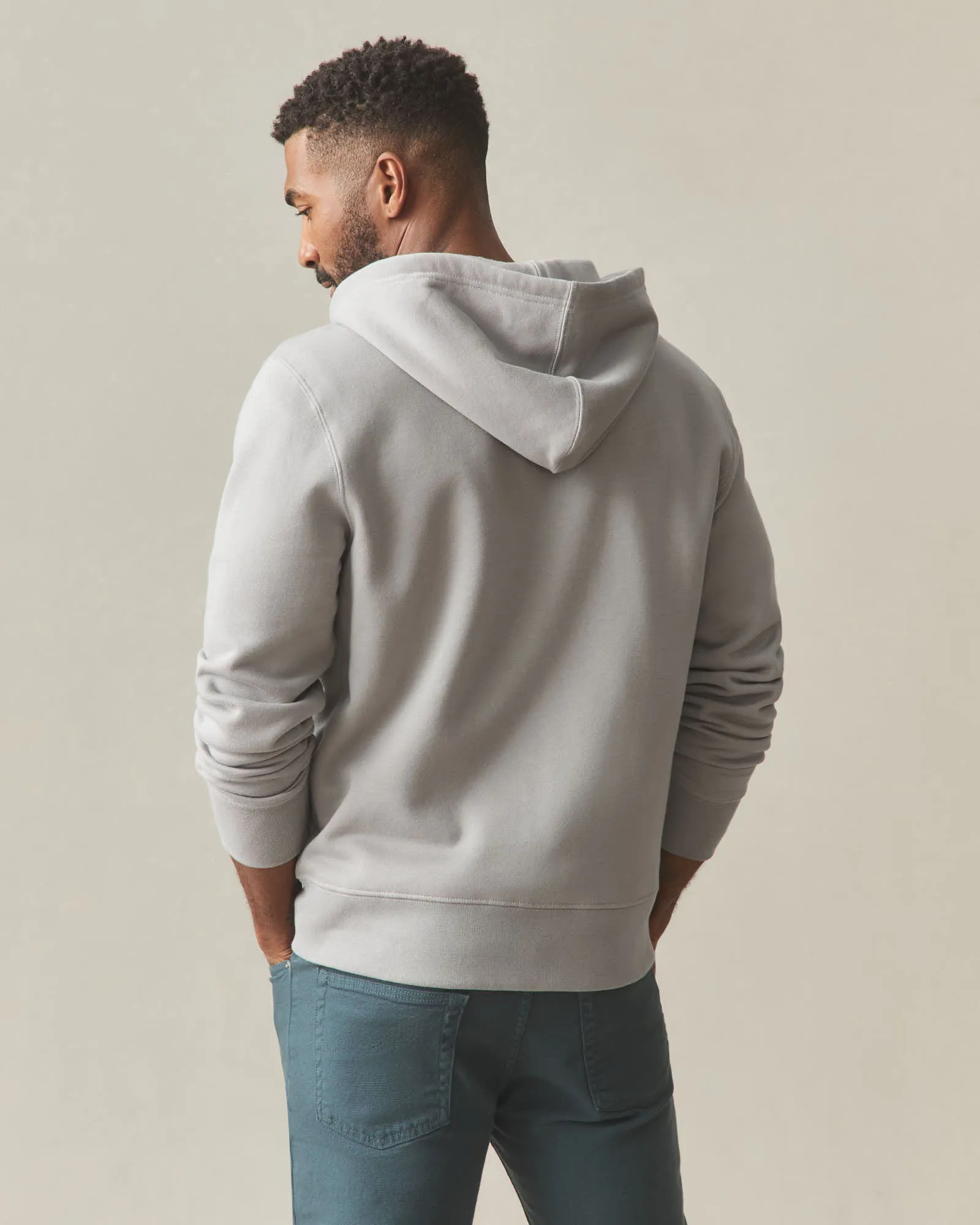 Men's Midweight Full Zip - Sharkskin sold by American Giant product image thumbnail 3