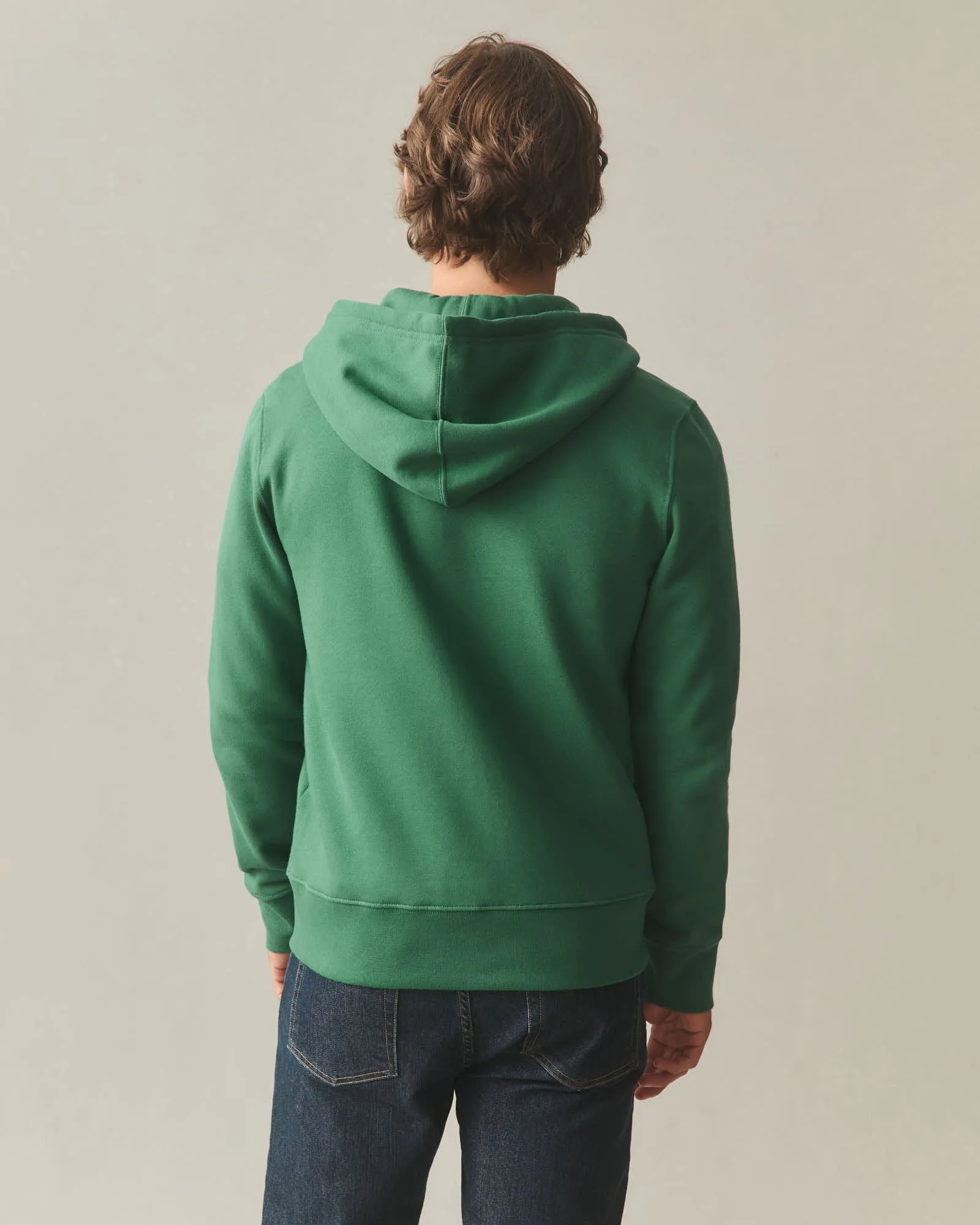 Men's Midweight Full Zip - Hunter Green sold by American Giant product image thumbnail 3