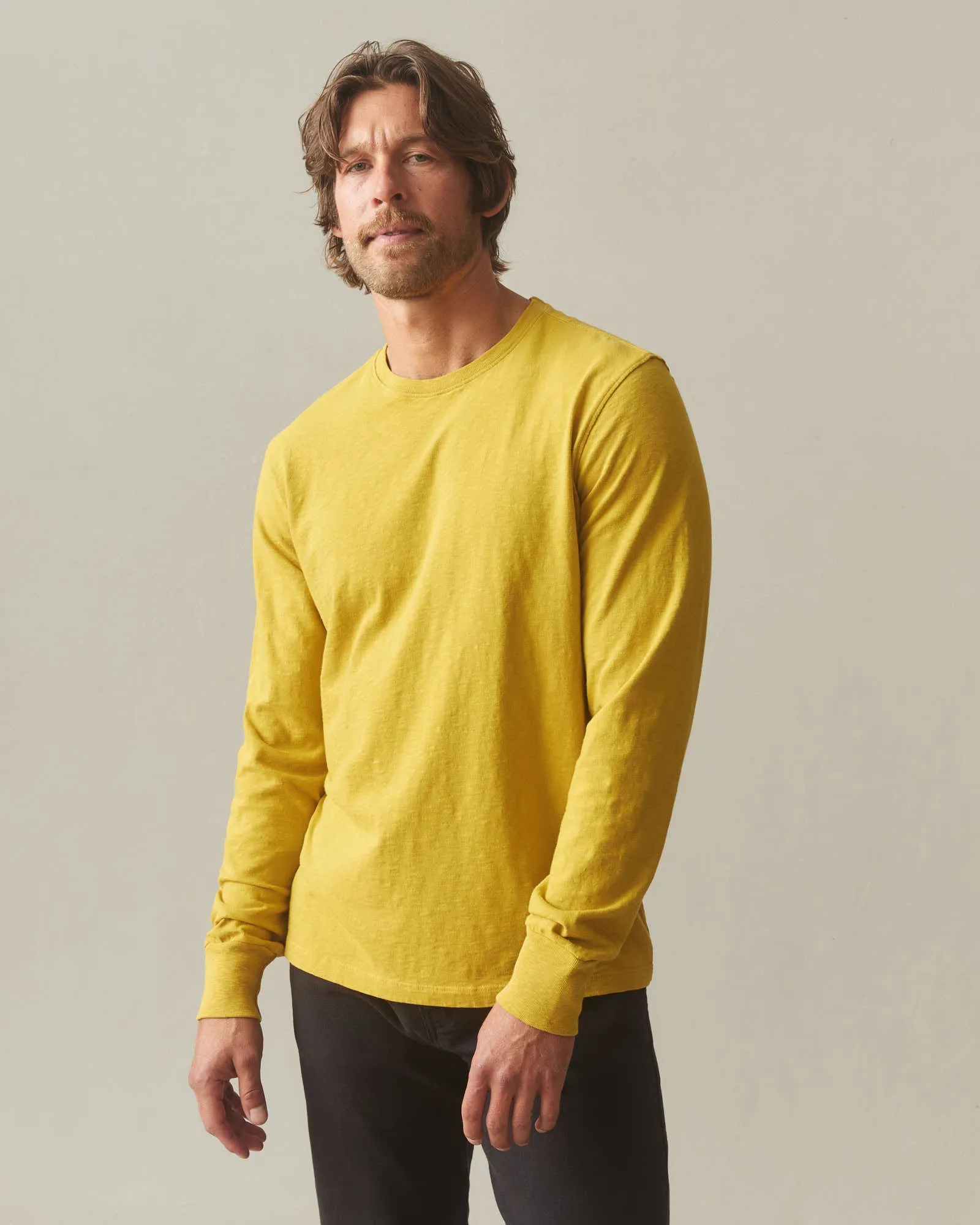 Men's Premium Slub Crew Tee Long Sleeve - Arrowwood sold by American Giant product image thumbnail 2