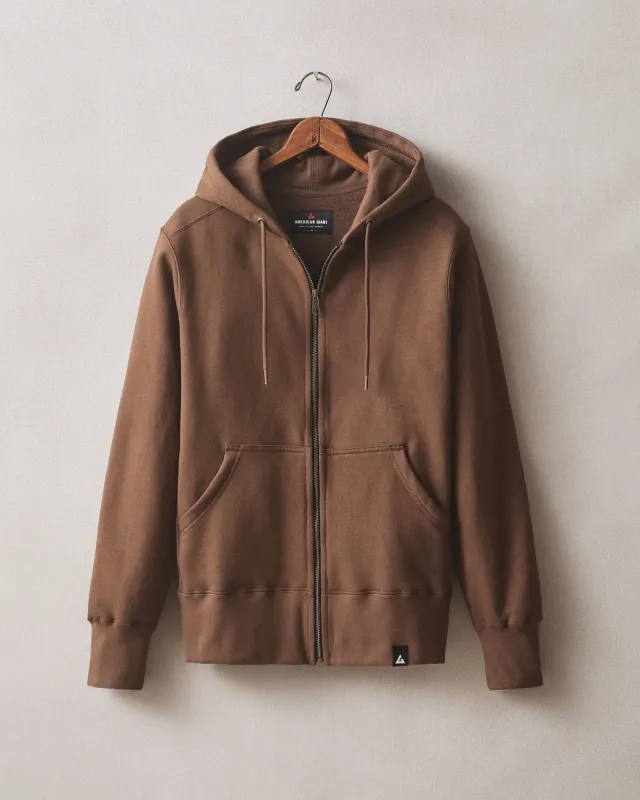 Men's Classic Full Zip - Chestnut sold by American Giant
