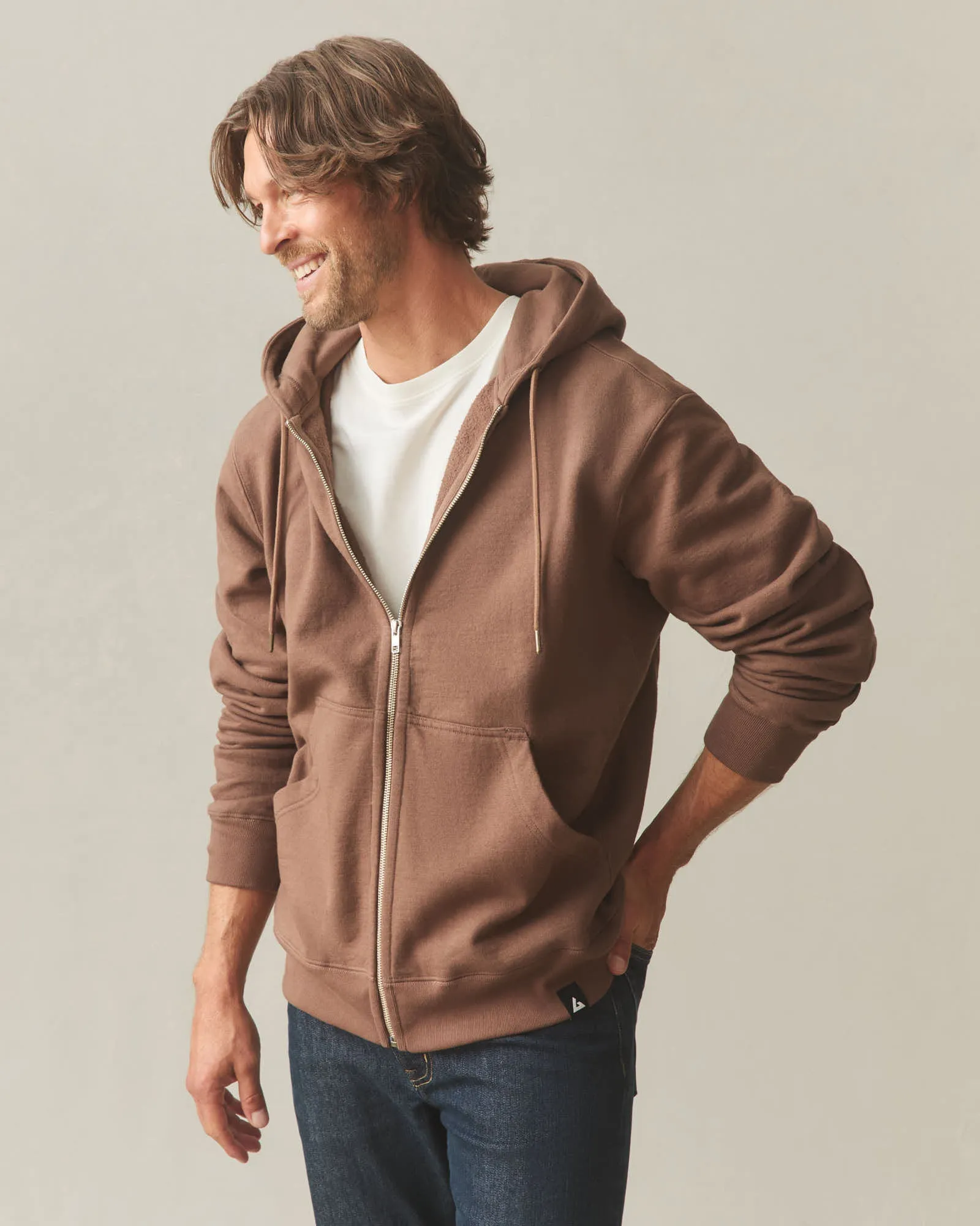 Men's Relaxed Classic Full Zip - Soft Silt sold by American Giant product image thumbnail 4