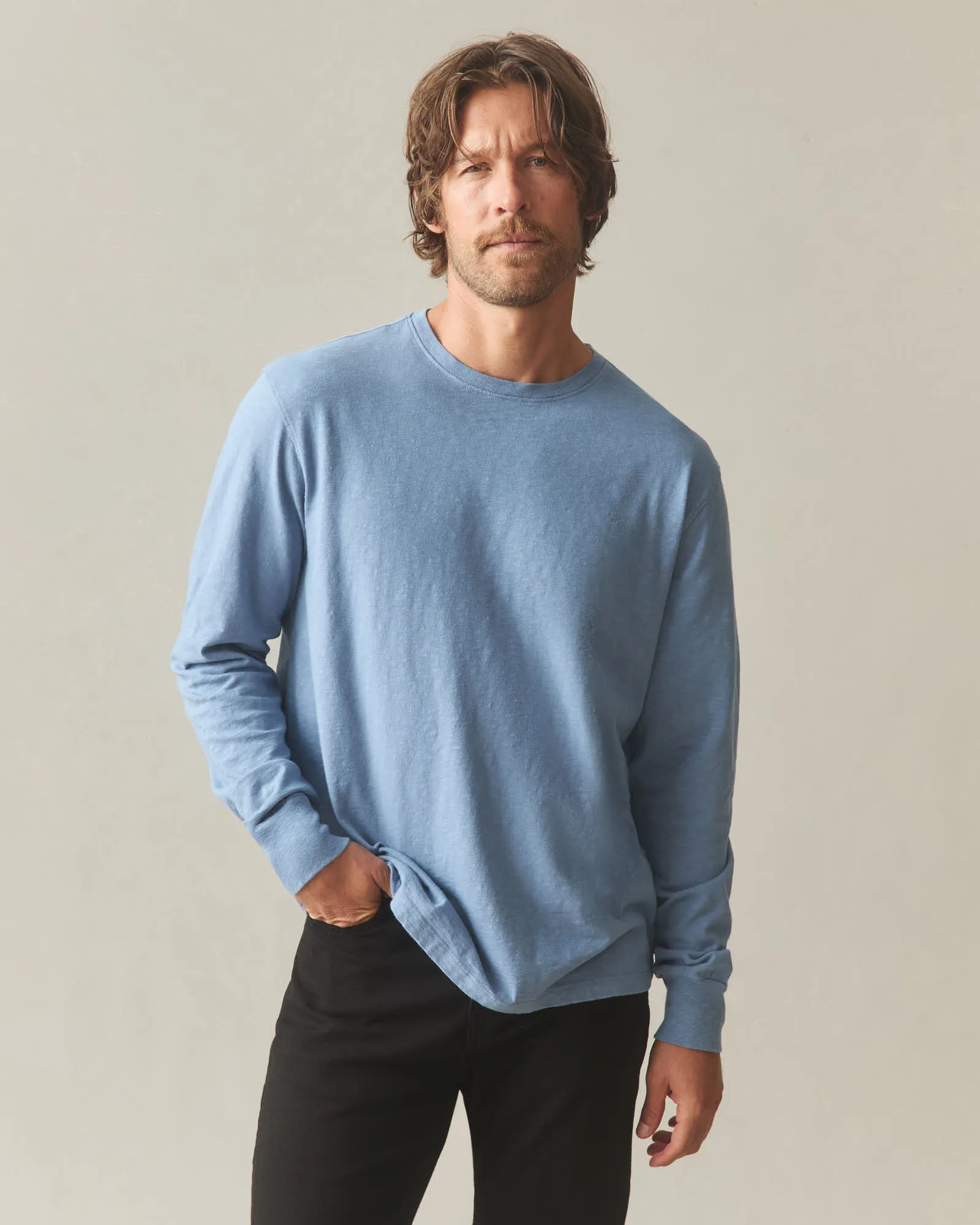 Men's Premium Slub Crew Tee Long Sleeve - Infinity sold by American Giant product image thumbnail 2