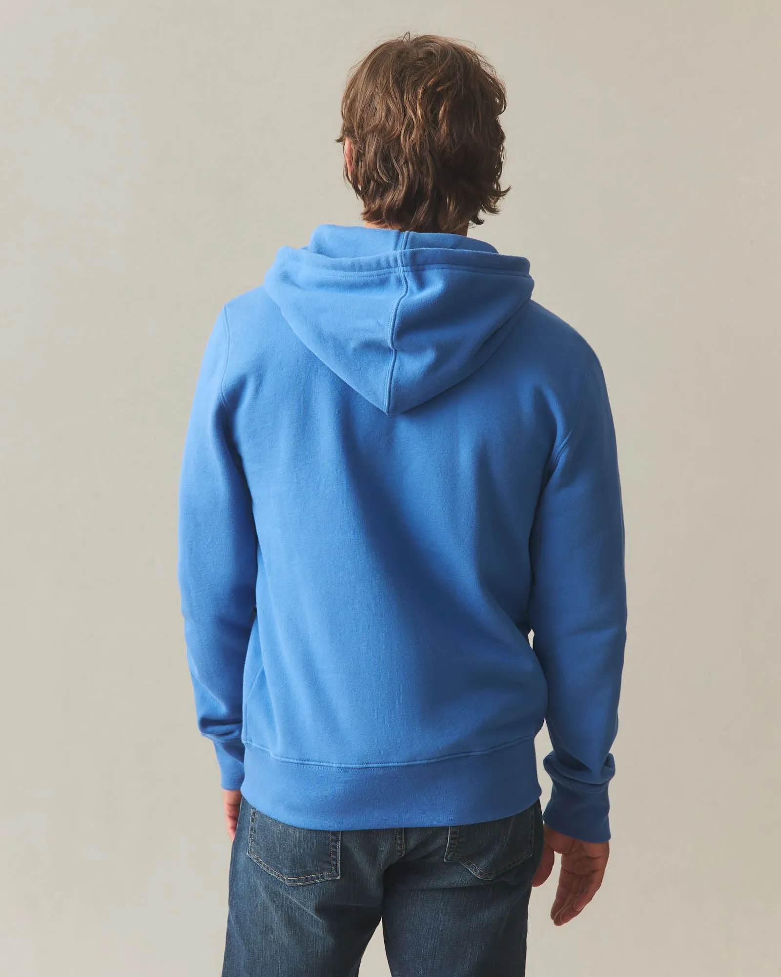 Men's Midweight Full Zip - Bright Cobalt sold by American Giant product image thumbnail 5