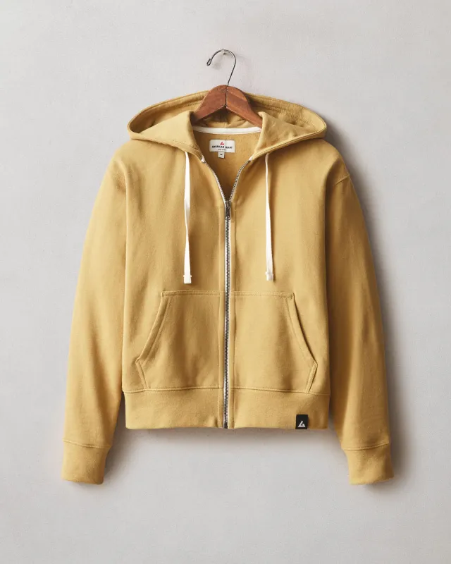 Women's Midweight Full Zip - Sand Dune sold by American Giant