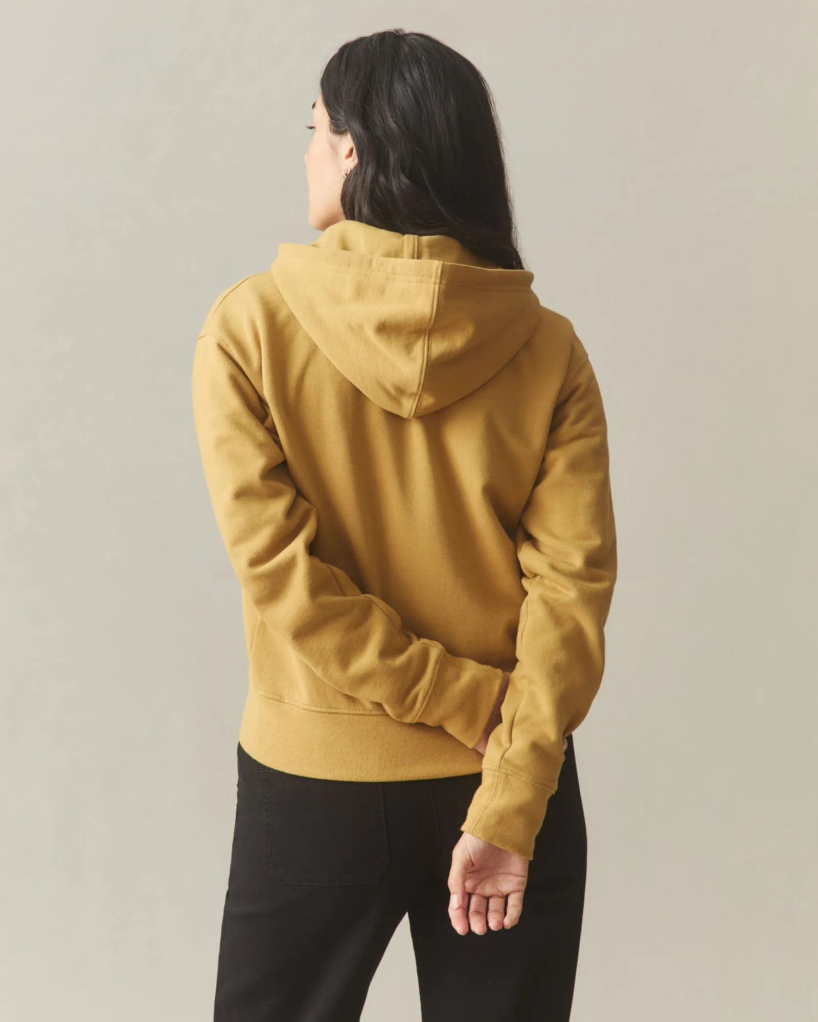 Women's Midweight Full Zip - Sand Dune sold by American Giant product image thumbnail 4