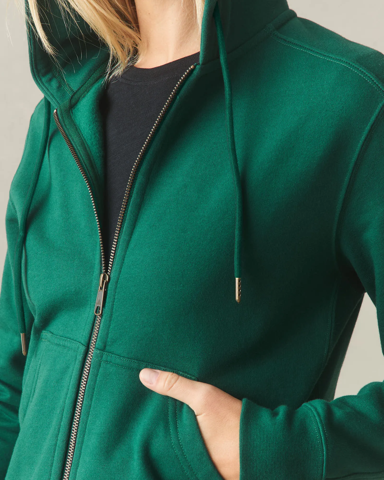 Women's Relaxed Classic Full Zip - Botanical Garden sold by American Giant product image thumbnail 4