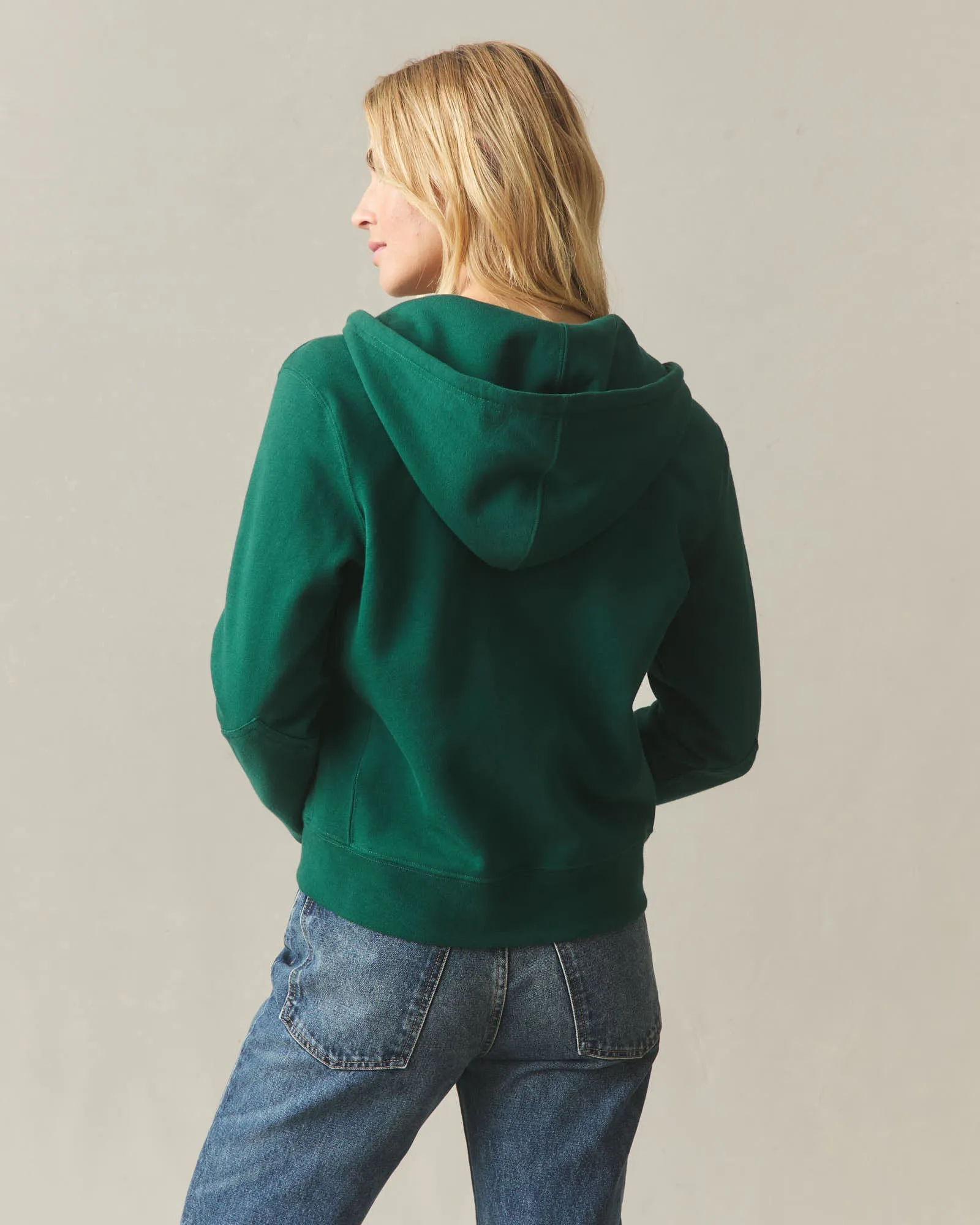 Women's Relaxed Classic Full Zip - Botanical Garden sold by American Giant product image thumbnail 5