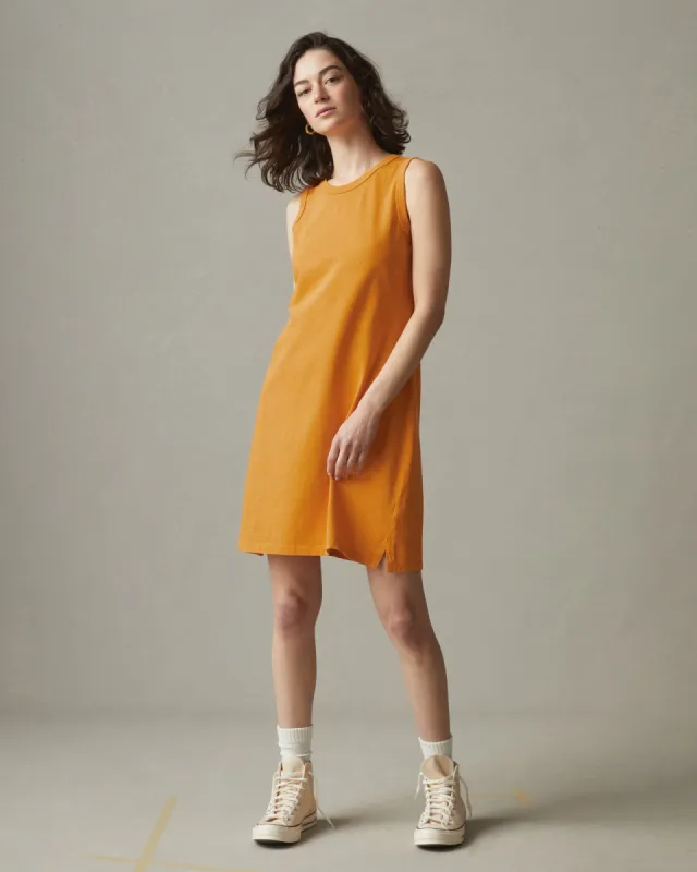Women's Muscle Tee Dress - Butterscotch sold by American Giant
