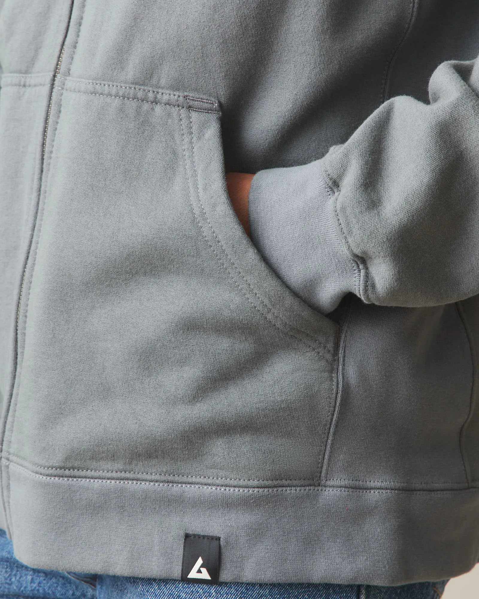 Men's Relaxed Classic Full Zip - Lava Smoke sold by American Giant product image thumbnail 4