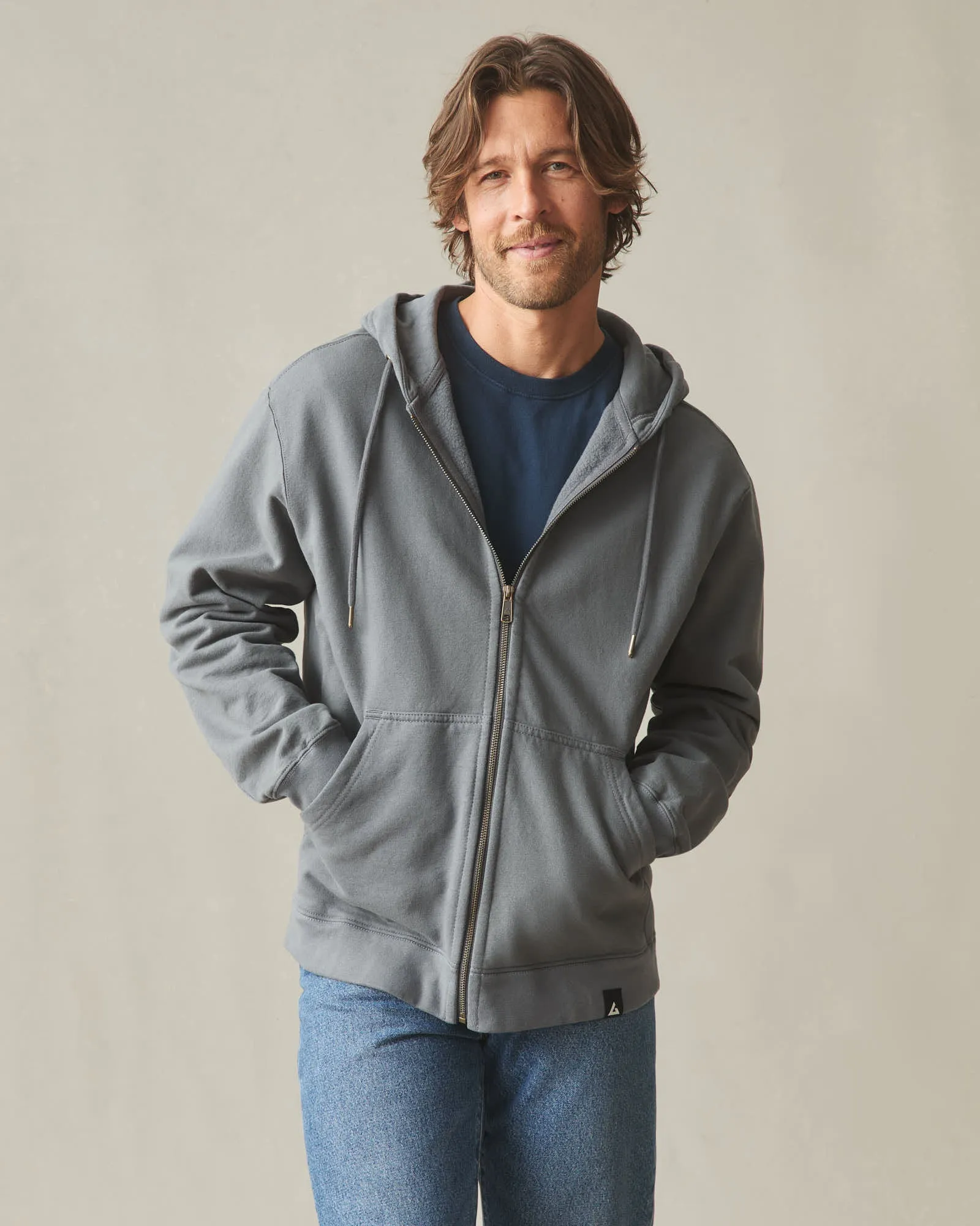 Men's Relaxed Classic Full Zip - Lava Smoke sold by American Giant product image thumbnail 2