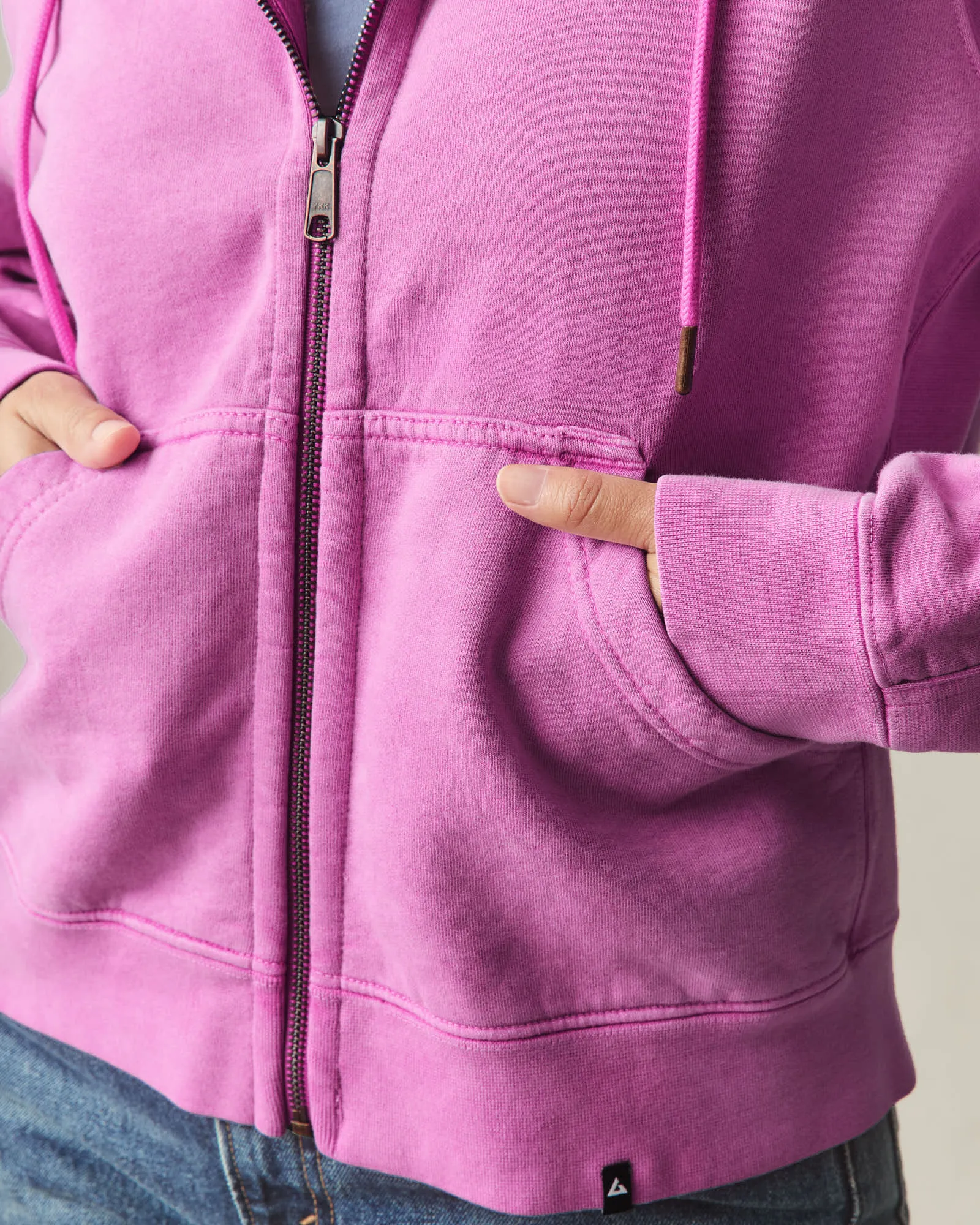Women's Relaxed Classic Full Zip - Beauty Berry sold by American Giant product image thumbnail 5