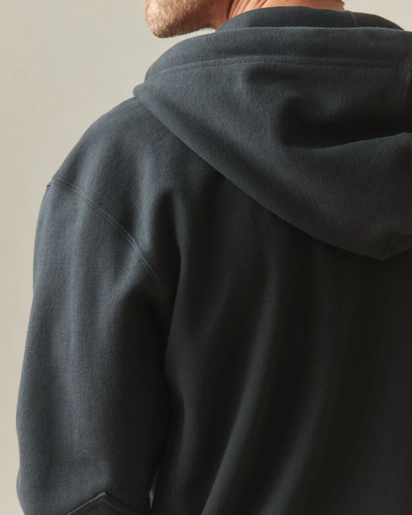 Men's Relaxed Classic Full Zip - Black sold by American Giant product image thumbnail 5