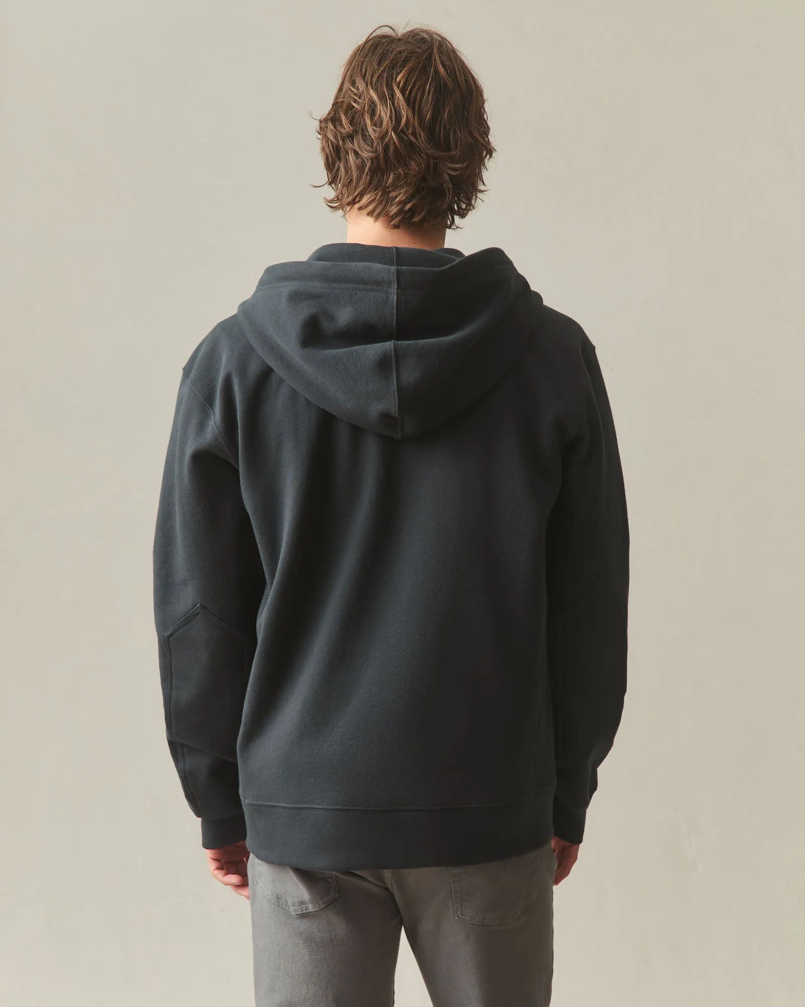 Men's Relaxed Classic Full Zip - Black sold by American Giant product image thumbnail 4