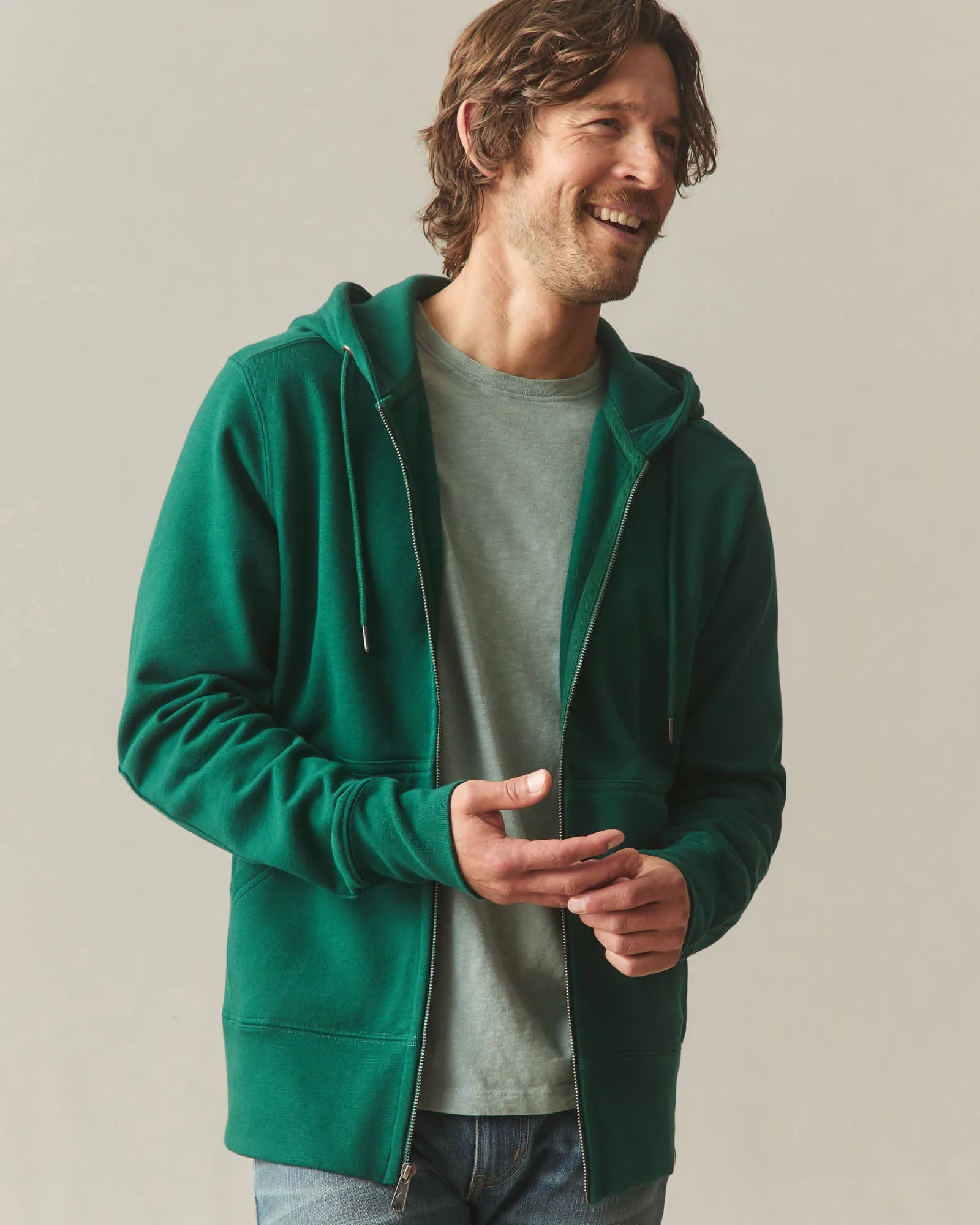 Men's Classic Full Zip - Botanical Garden sold by American Giant product image thumbnail 3