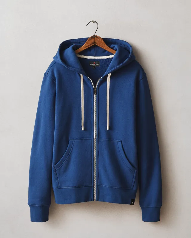Men's Midweight Full Zip - Estate Blue sold by American Giant