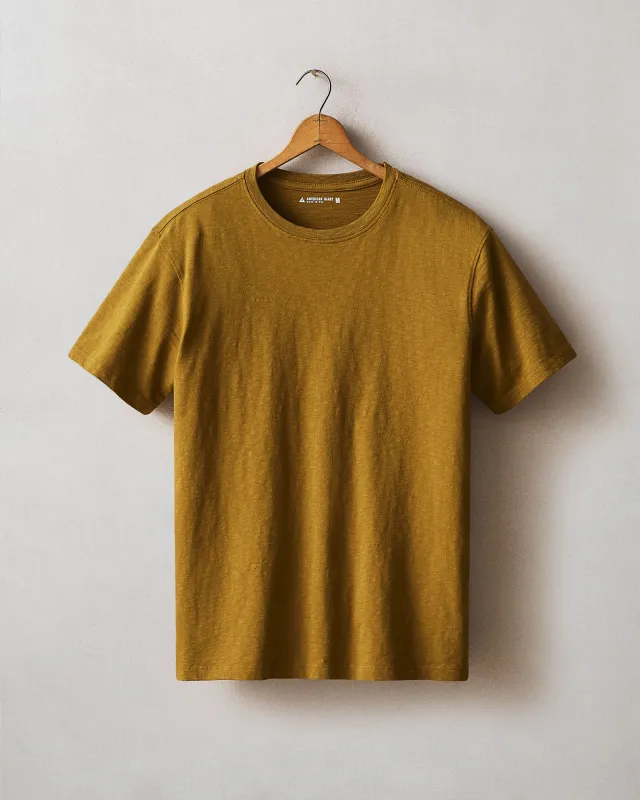 Men's Premium Slub Crew Tee - Tapenade sold by American Giant