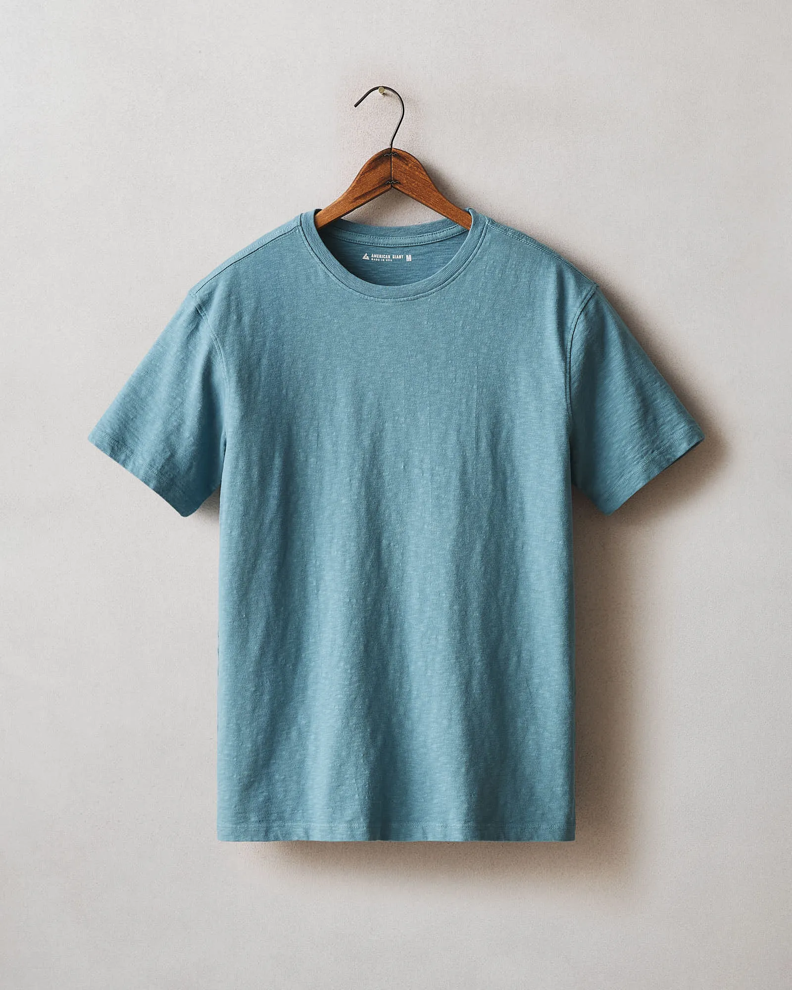 Men's Premium Slub Crew Tee - Adriatic Blue sold by American Giant