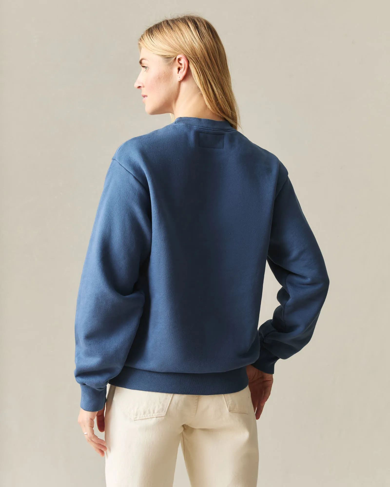 Unisex American Vintage Crew Sweatshirt - Reactive Ensign Blue sold by American Giant product image thumbnail 5