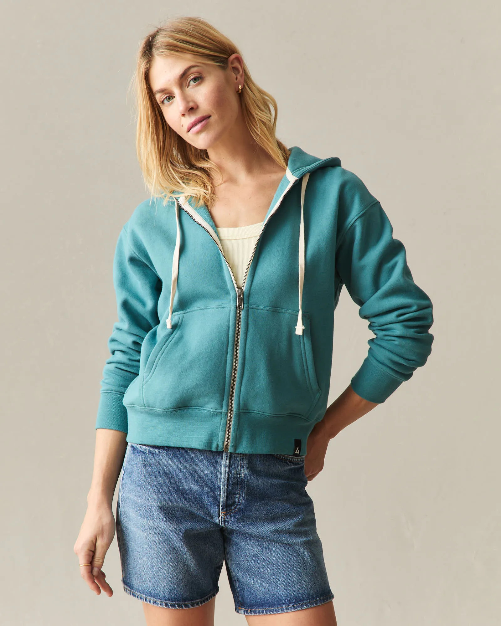 Women's Midweight Full Zip - Hydro sold by American Giant product image thumbnail 2