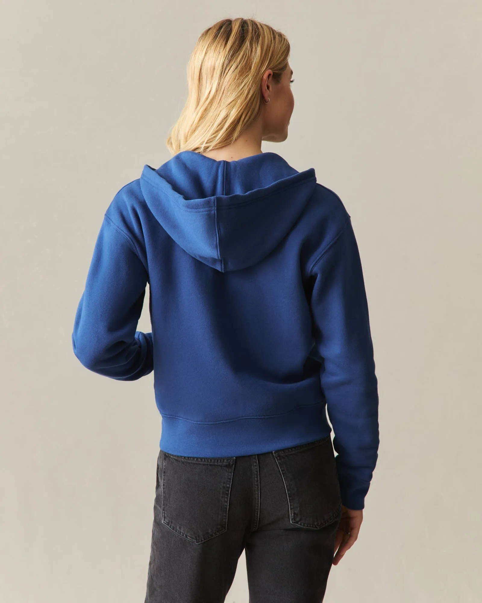Women's Midweight Full Zip - Estate Blue sold by American Giant product image thumbnail 3