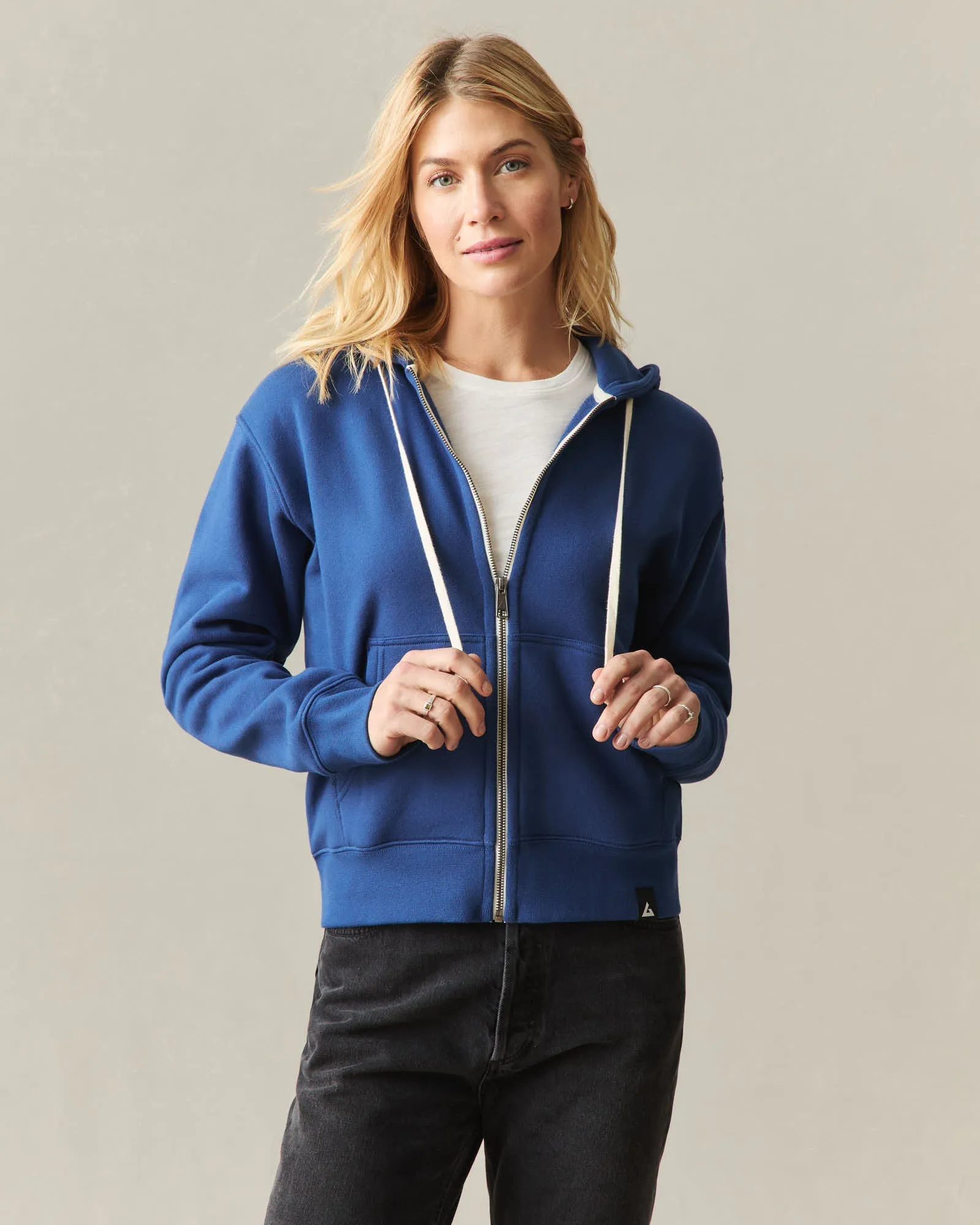 Women's Midweight Full Zip - Estate Blue sold by American Giant product image thumbnail 2