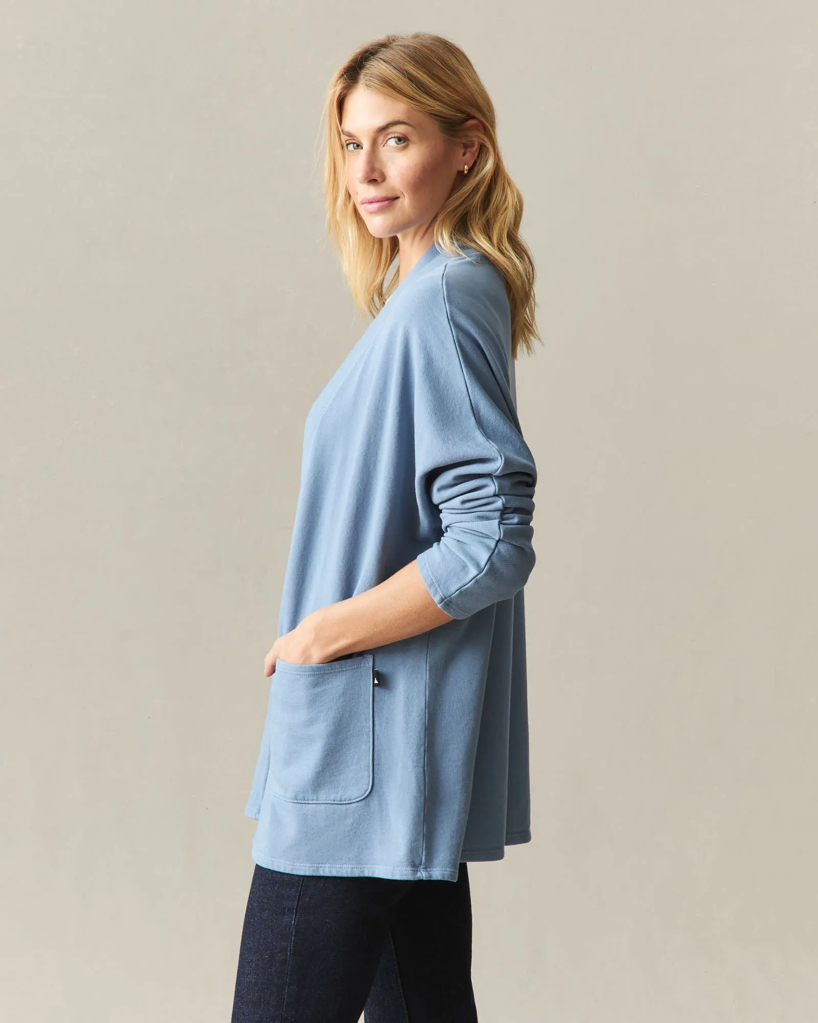 Women's French Terry Cardigan - Infinity sold by American Giant product image thumbnail 3