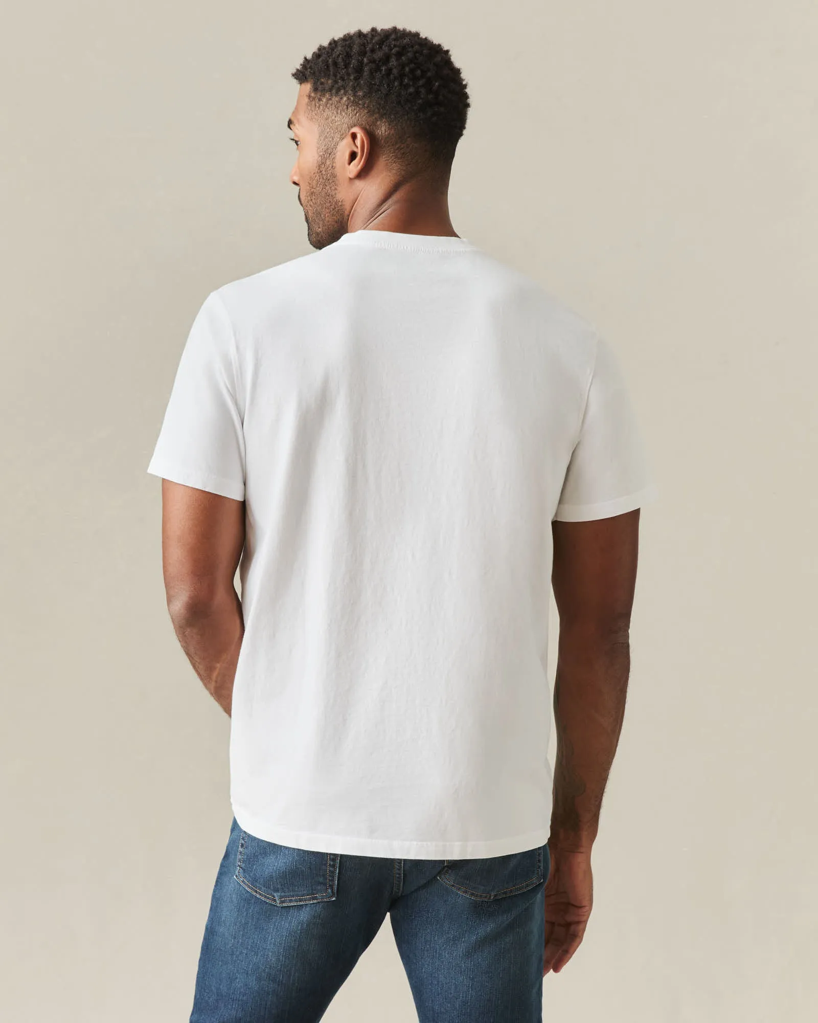 Men's Midweight Tee - White sold by American Giant product image thumbnail 3