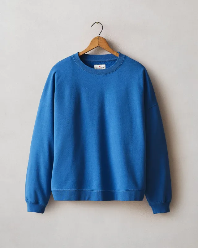 Women's Modal Fleece Crew - Turkish Sea made by American Giant