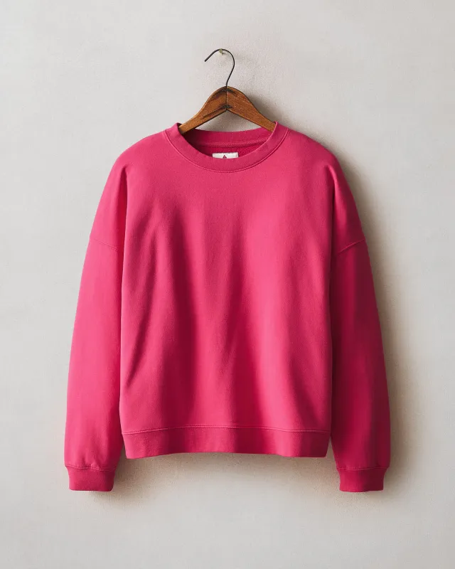 Women's Modal Fleece Crew - Love Potion made by American Giant
