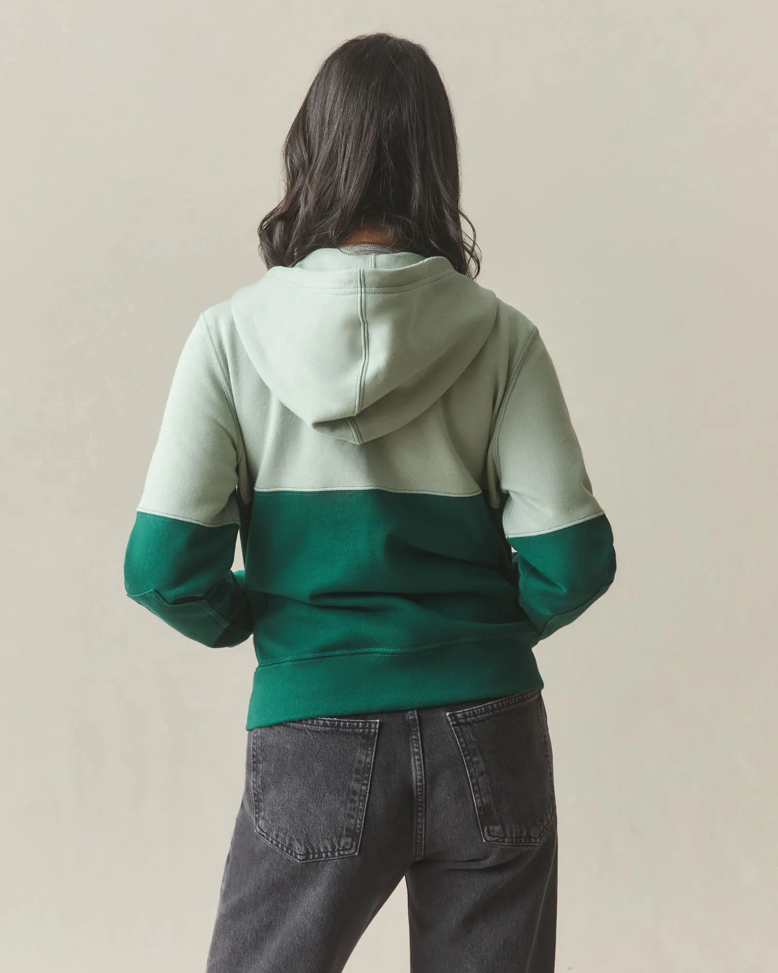 Women's Classic Full Zip Split Seam Vault - Botanical Garden Green Milieu sold by American Giant product image thumbnail 5
