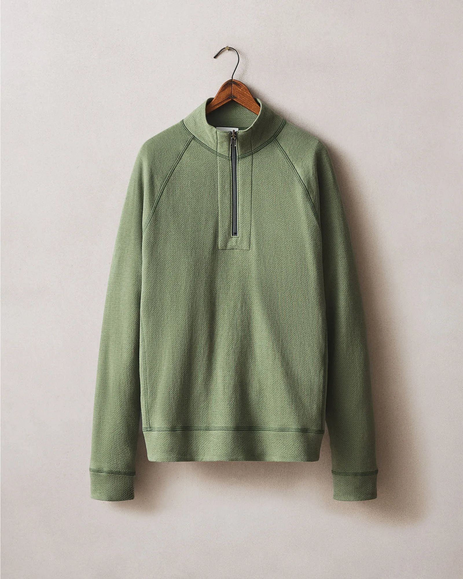 Men's Reversible Half Zip - Olvine sold by American Giant