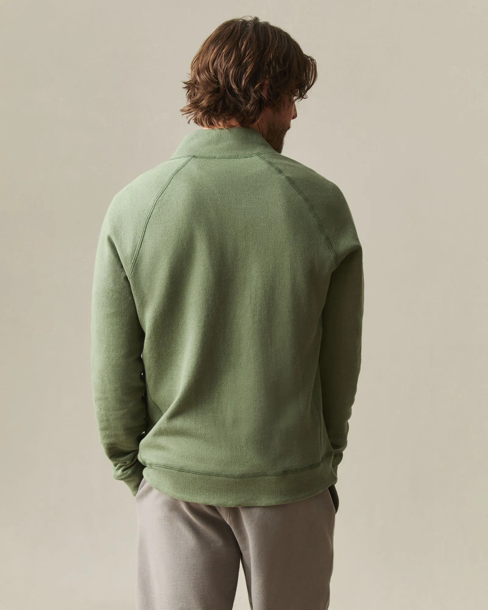 Men's Reversible Half Zip - Olvine sold by American Giant product image thumbnail 3