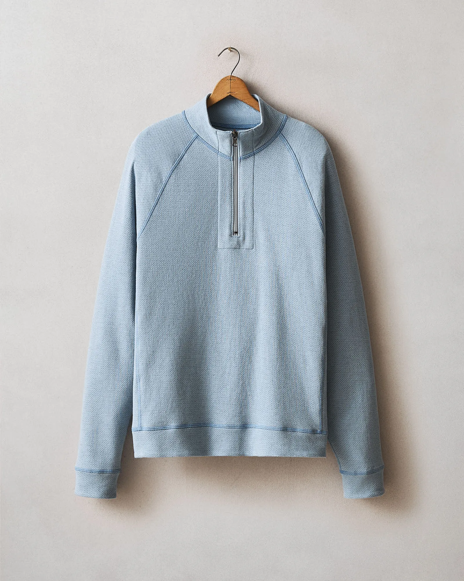 Men's Reversible Half Zip - Mountain Spring sold by American Giant