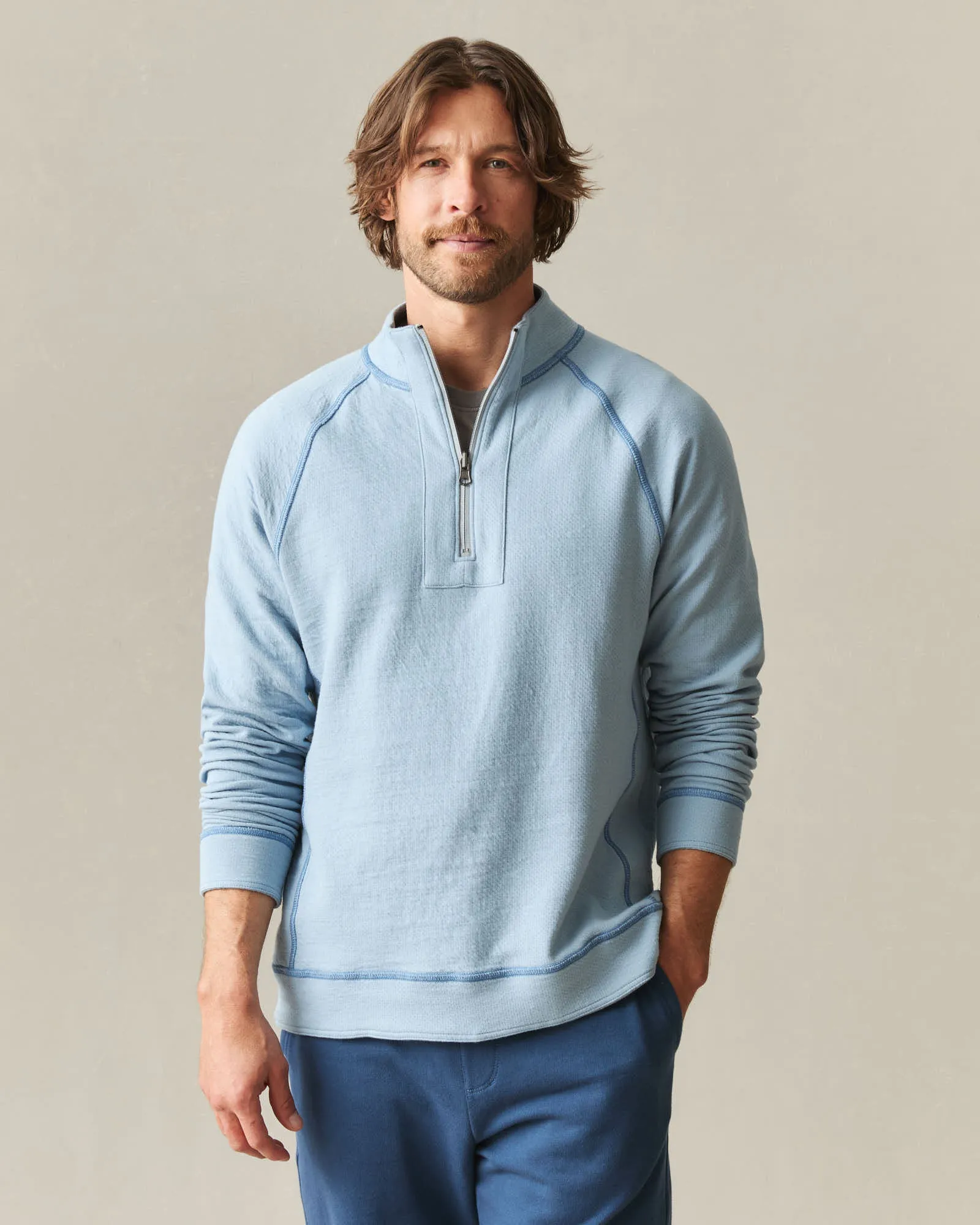 Men's Reversible Half Zip - Mountain Spring sold by American Giant product image thumbnail 5