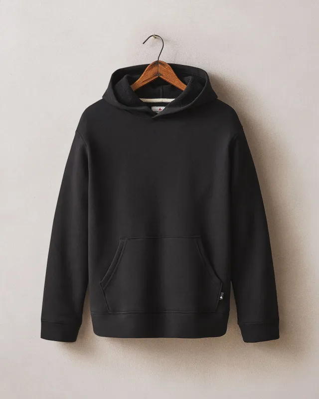 Women's Midweight Pullover - Black made by American Giant