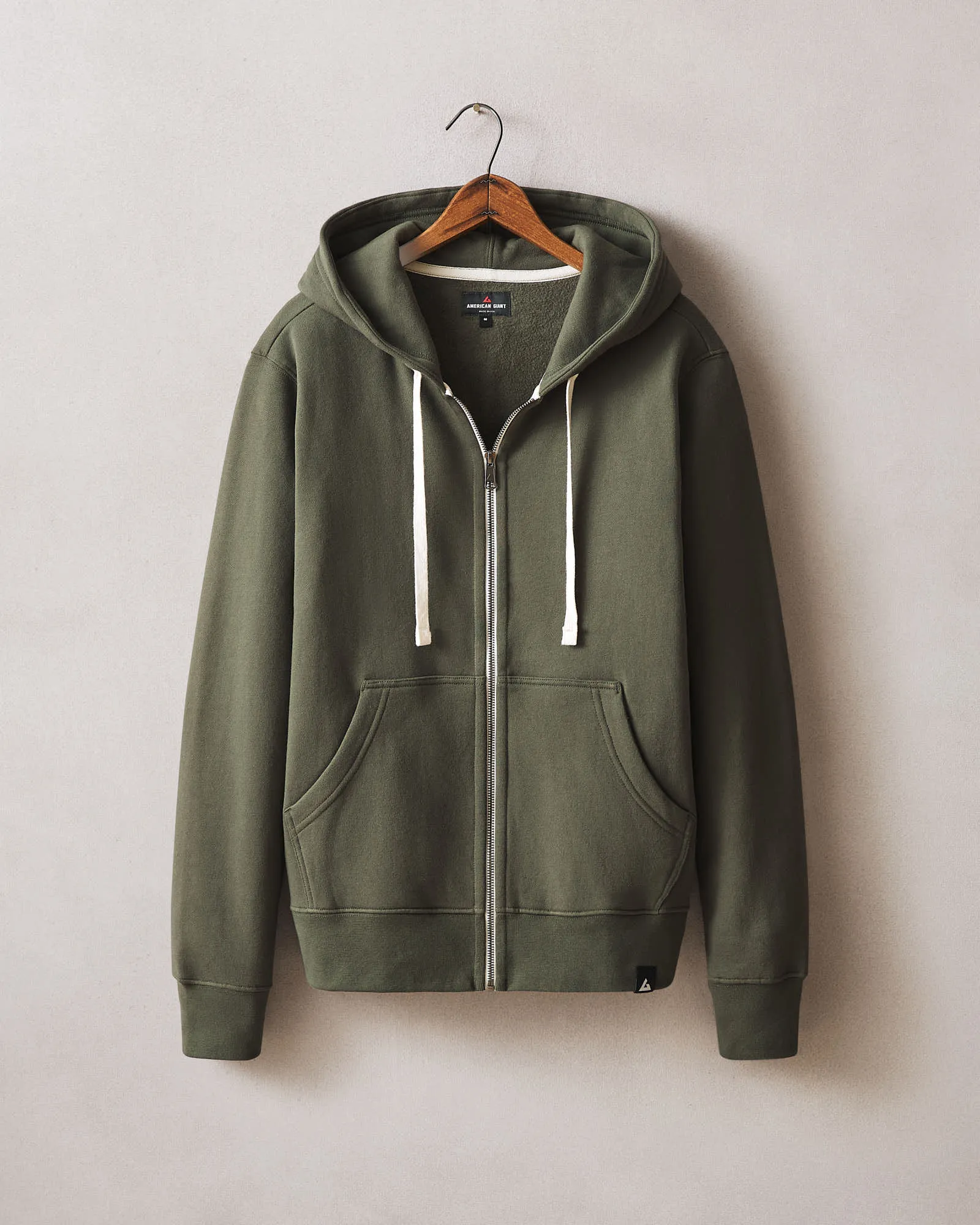 Men's Midweight Full Zip - Loden sold by American Giant