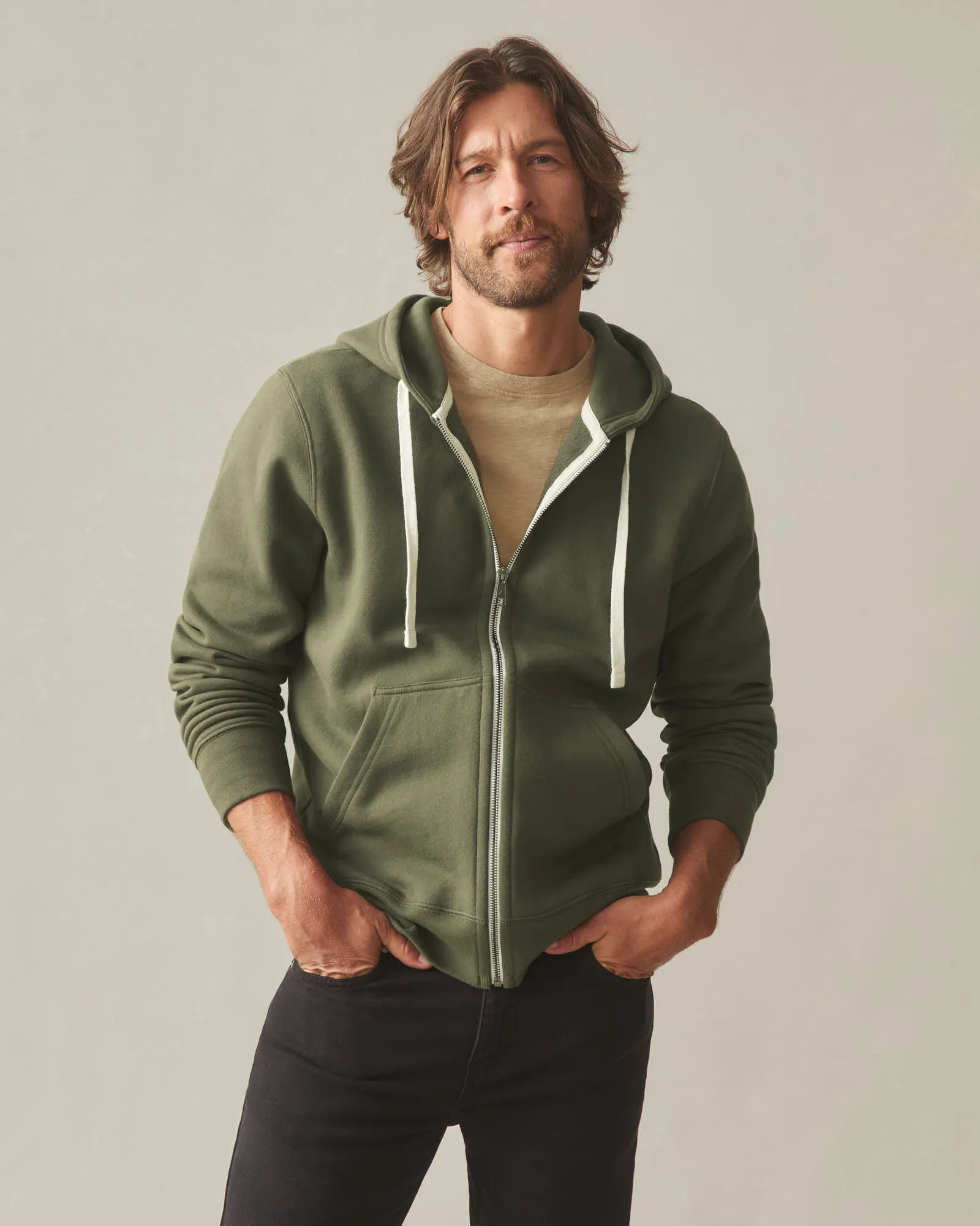 Men's Midweight Full Zip - Loden sold by American Giant product image thumbnail 2