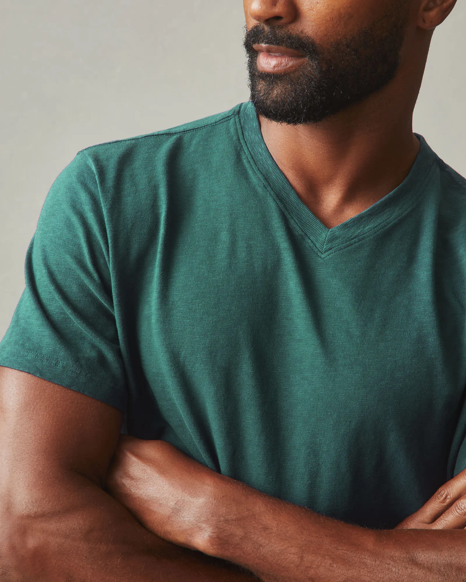 Men's Premium Slub V-Neck Tee - Jasper sold by American Giant product image thumbnail 3