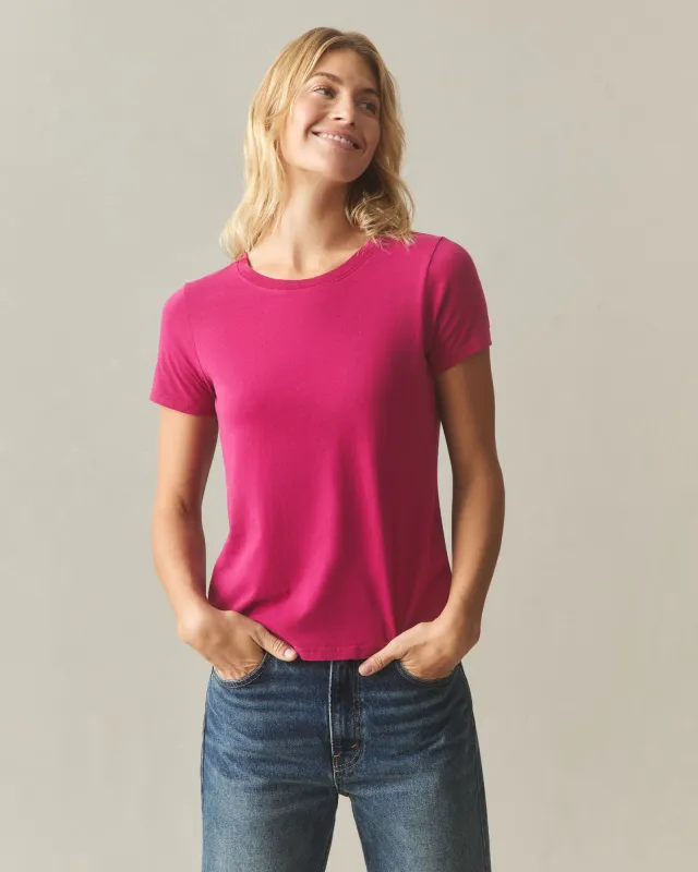 Women's Classic Cotton Crew Tee - Love Potion sold by American Giant