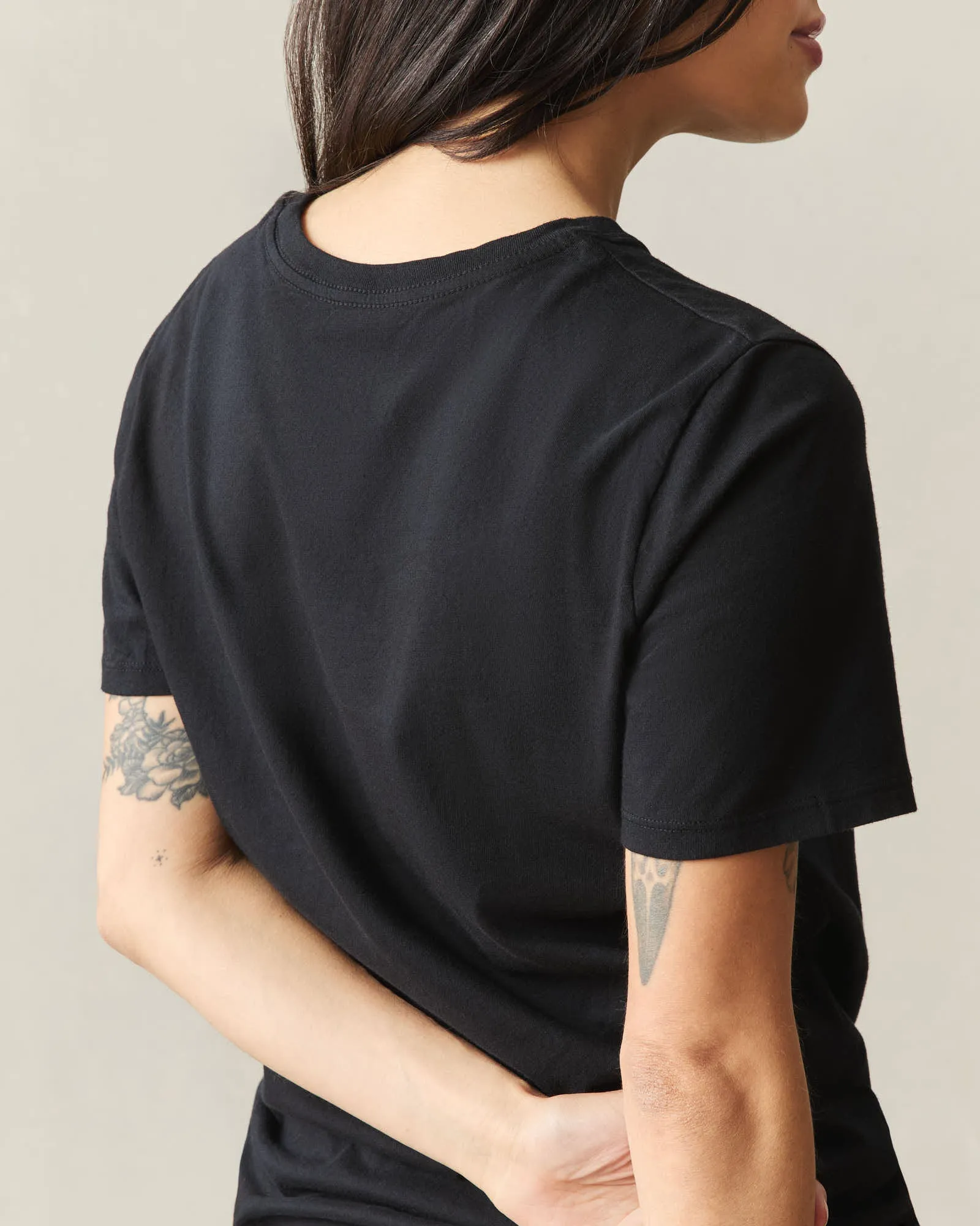 Women's Classic Cotton Crew Tee - Black sold by American Giant product image thumbnail 4