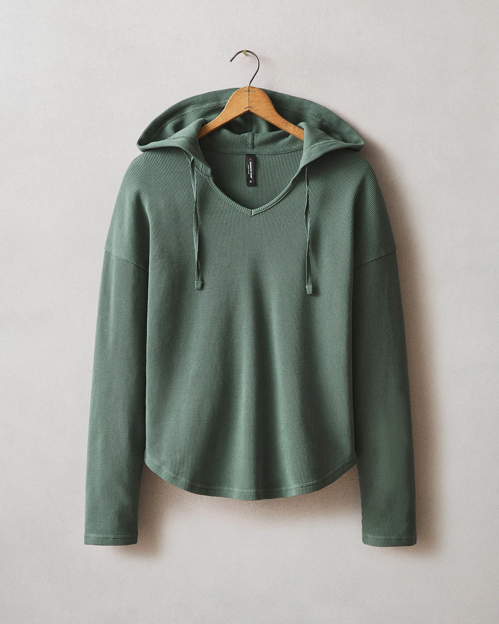 Women's Thermal Hoodie - Dark Forest sold by American Giant