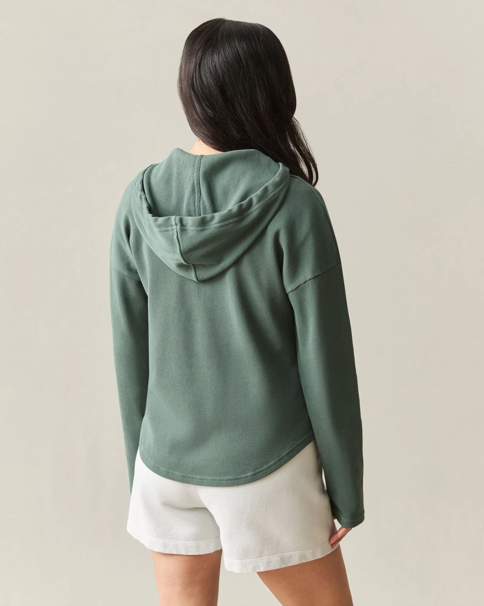 Women's Thermal Hoodie - Dark Forest sold by American Giant product image thumbnail 3