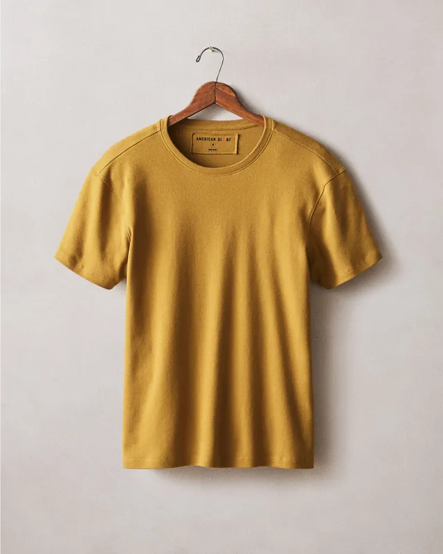 Men's Brushed Crew Tee - Tapenade Solid made by American Giant