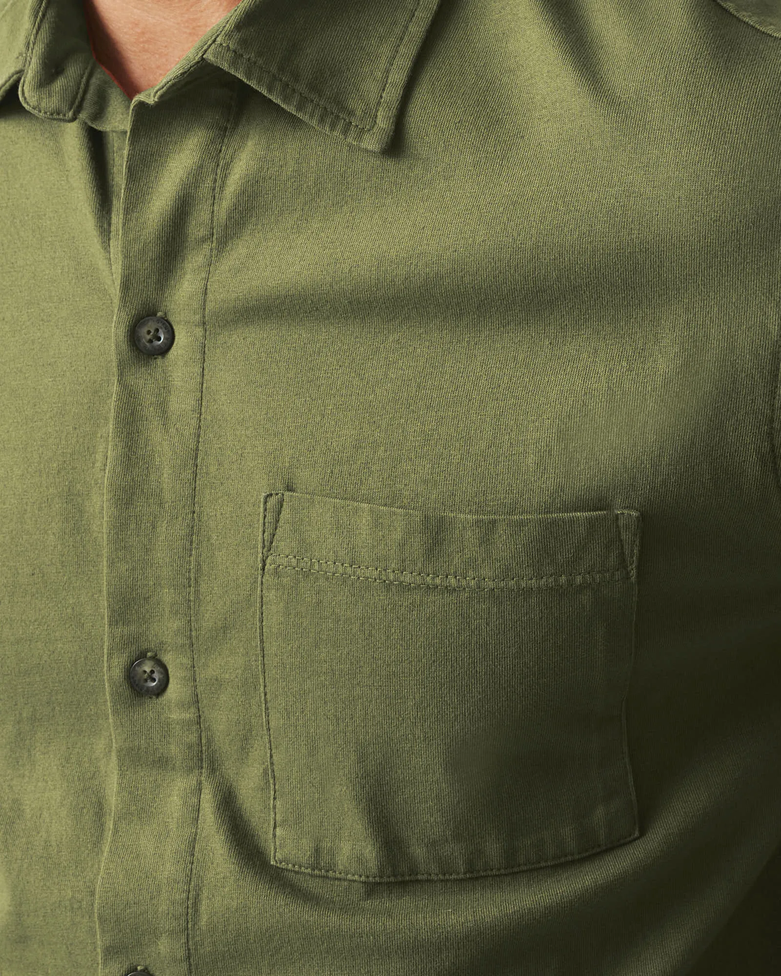 Men's Resort Shirt - Rifle Green sold by American Giant product image thumbnail 3