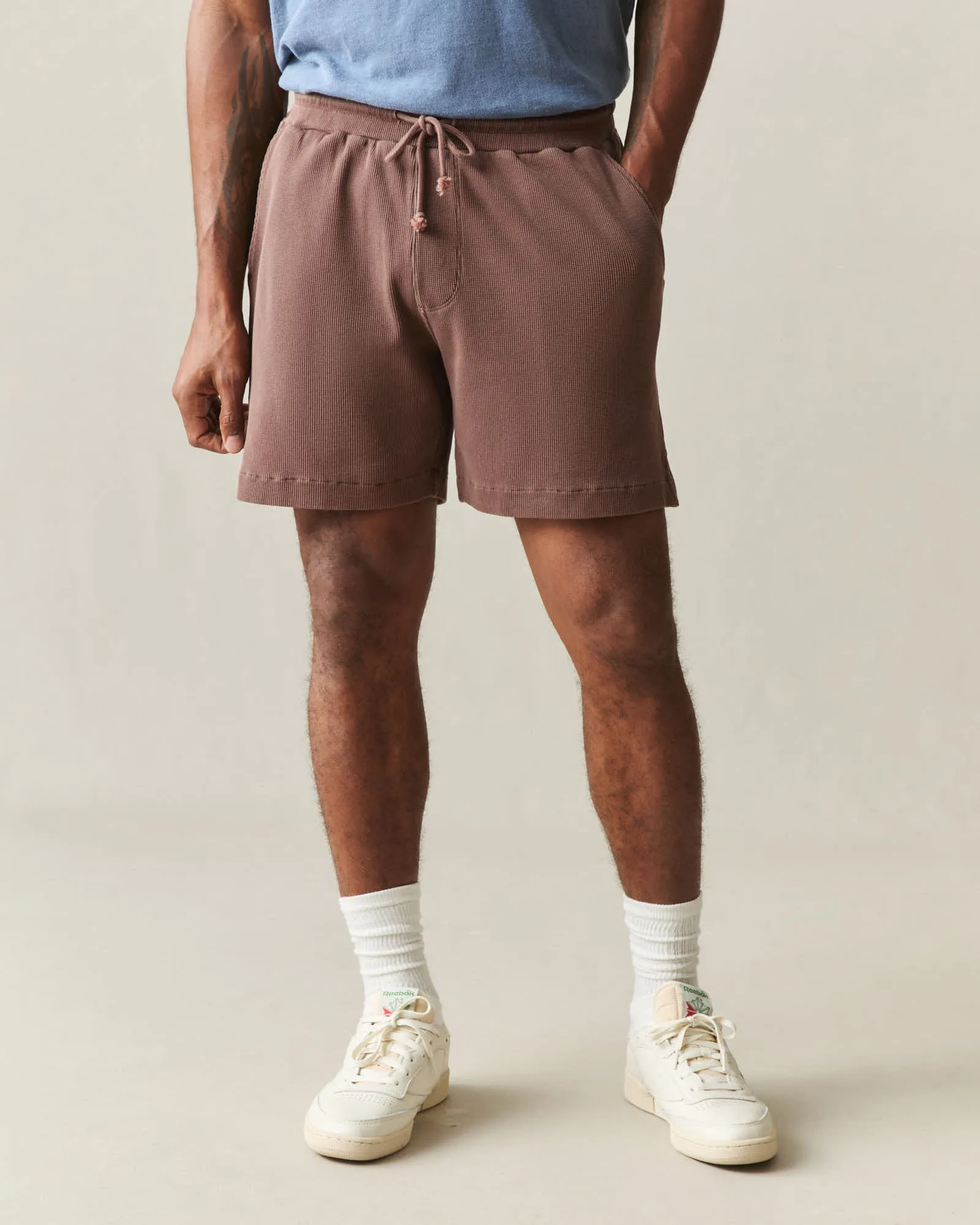 Men's Thermal Shorts - Tiramisu sold by American Giant product image thumbnail 2